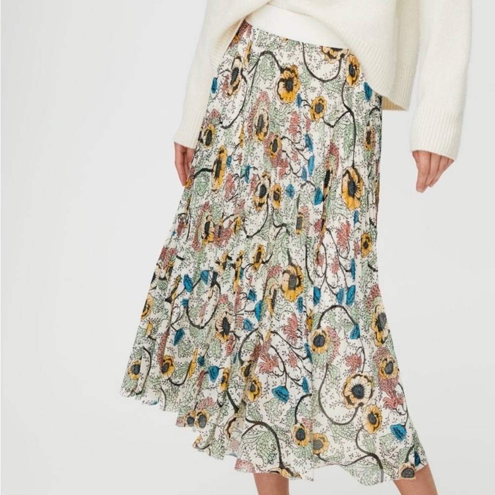 Wilfred Multicolor Floral Midi Skirt